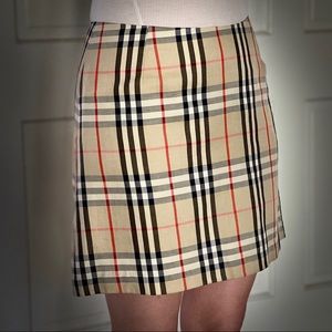 Burberry Plaid Skirt